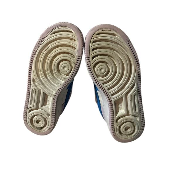 Nike Air Force Shadow White Alchemy Pink Blue Women's Size 6 Used AF1 - Picture 5 of 8